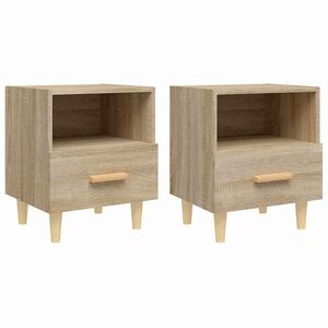 vidaXL Tables de chevet 2 pcs Ch&ecirc;ne sonoma 40x35x47 cm