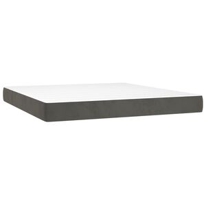 vidaXL Matelas de lit &agrave; ressorts ensach&eacute;s fermet&eacute; moyenne Gris fonc&eacute; 160x200x20 cm