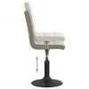vidaXL Chaises pivotantes &agrave; manger lot de 4 gris clair velours