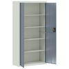 vidaXL Classeur gris clair et gris fonc&eacute; 90x40x180 cm acier