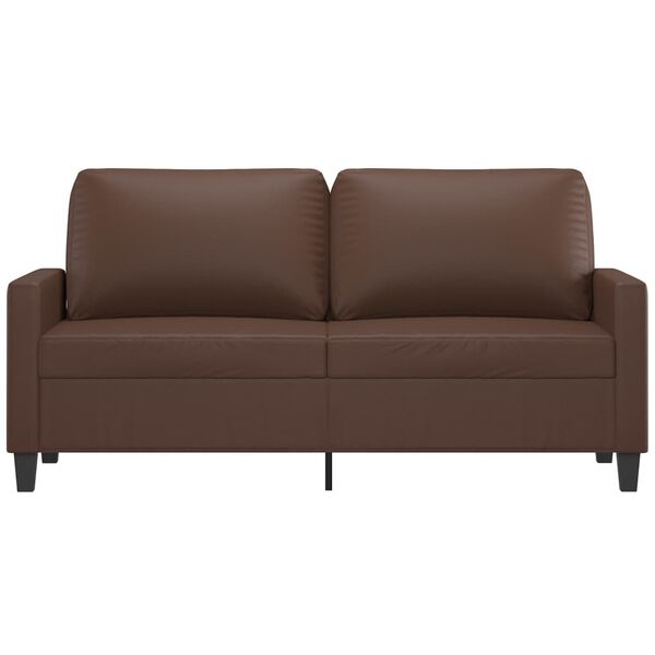 vidaXL Canap&eacute; &agrave; 2 places Marron 140 cm Similicuir