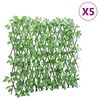 vidaXL Treillis de lierre artificiel extensible 5 pcs vert 180x60 cm