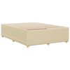 vidaXL Cadre de lit sans matelas cr&egrave;me 160x200 cm tissu