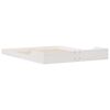 vidaXL Cadre de lit Blanc 150 x 200 cm Pin massif