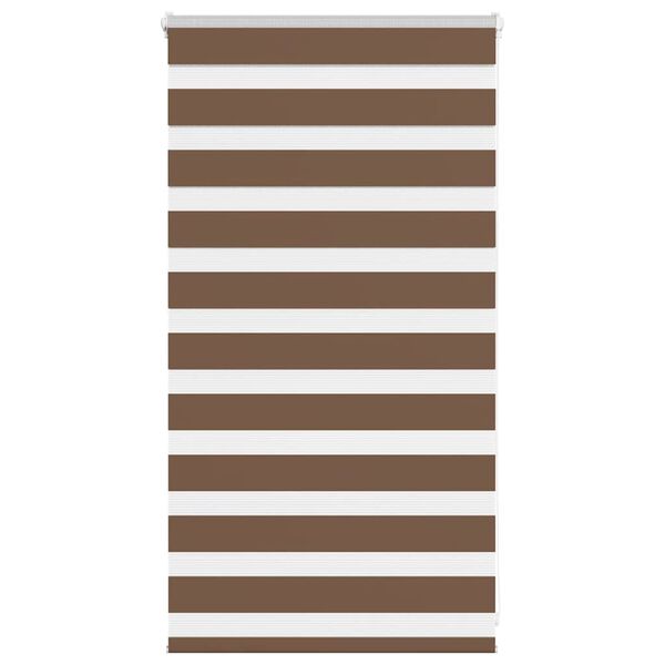 vidaXL Store z&egrave;bre marron 75x100 cm largeur du tissu 70,9 cm polyester