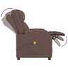 vidaXL Fauteuil de massage Marron Similicuir