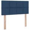 vidaXL Lit avec rangement et matelas avec matelas Bleu 90 x 200 cm