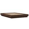 vidaXL Cadre de lit sans matelas ch&ecirc;ne marron 120x190 cm