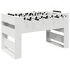 vidaXL Table de Foosball Blanc 146,5 x 74 x 85 cm Bois d'ing&eacute;nierie