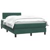 vidaXL Sommier &agrave; lattes de lit et matelas vert fonc&eacute; 120x220cm velours
