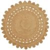 vidaXL Tapis de surface Rectangulaire Marron &Oslash; 210 cm Jute