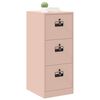 vidaXL Cabinet de Dossier Rose 44 x 50 x 106.5 cm Acier Lamin&eacute; &agrave; Froid