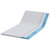 vidaXL Surmatelas Blanc 100 x 200 cm Tissu Jacquard