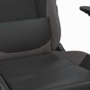 vidaXL Chaise de jeu de massage avec repose-pied Noir&Gris Similicuir