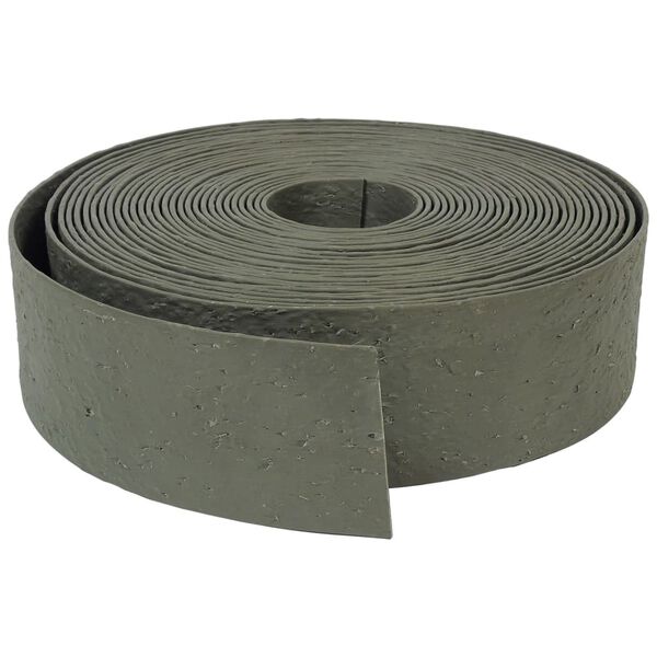 Nature Bordure de jardin textur&eacute;e 0,12x24 m 5 mm gris