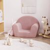 vidaXL Canap&eacute; pour enfants Rose Peluche douce