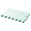vidaXL Panneaux d'&eacute;tag&egrave;re 2 pcs Verre Transparent 30 x 12 cm
