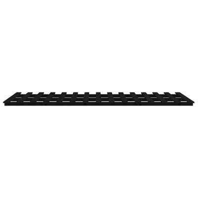 vidaXL Cadre de lit sans matelas noir 100x200 cm bois massif de pin