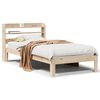 vidaXL Cadre de lit avec t&ecirc;te de lit sans matelas 100x200 cm