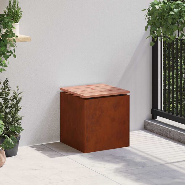 vidaXL Banc de jardin Rouill&eacute; 40 x 40 x 43 cm