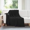 vidaXL Jet&eacute; Noir 200 x 150 cm Toison