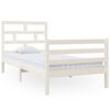 vidaXL Cadre de lit sans matelas blanc bois massif 90x200 cm