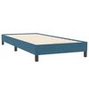 vidaXL Sommier &agrave; lattes de lit et matelas bleu fonc&eacute; 100x220cm velours