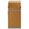 vidaXL Porte-b&ucirc;ches aspect bois 120x45x100 cm acier galvanis&eacute;