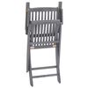 vidaXL Chaises pliables d'ext&eacute;rieur lot de 6 et coussins Bois d'acacia