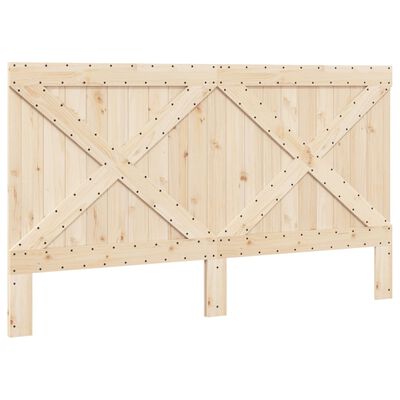 vidaXL Cadre de lit avec tête de lit 180x200 cm bois de pin massif