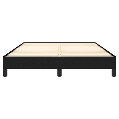 vidaXL Cadre de lit sans matelas noir 140x200 cm tissu