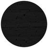 vidaXL Dessus de table rond noir &Oslash;80x3 cm bois de pin massif
