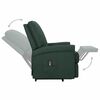 vidaXL Fauteuil Vert fonc&eacute; Tissu
