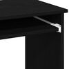 vidaXL Bureau avec &eacute;tag&egrave;res noir 84x40x78 cm bois d'ing&eacute;nierie