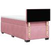 vidaXL Sommier &agrave; lattes de lit et matelas Rose 80x200 cm Velours