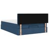 VidaXL Cadre de lit ottoman avec matelas bleu 140x200 cm tissu
