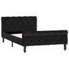 vidaXL Cadre de lit sans matelas noir velours 100x200 cm