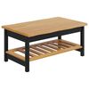 VidaXL Table basse EKAI Noir 100 x 60 x 45,5 cm Bois de pin massif