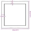 vidaXL Dessus de table bois massif trait&eacute; bordure assortie