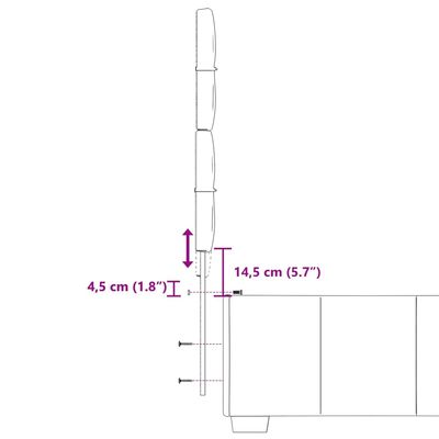 vidaXL Sommier à lattes de lit avec matelas Gris clair 90x200 cm Tissu