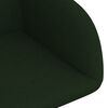 vidaXL Chaises pivotantes &agrave; manger lot de 2 vert fonc&eacute; velours