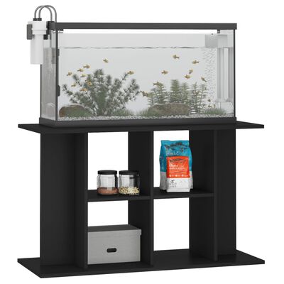 vidaXL Support pour aquarium noir 100x40x60 cm bois d'ingénierie