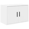 vidaXL Armoires de garage 2 pcs blanc bois d'ing&eacute;nierie