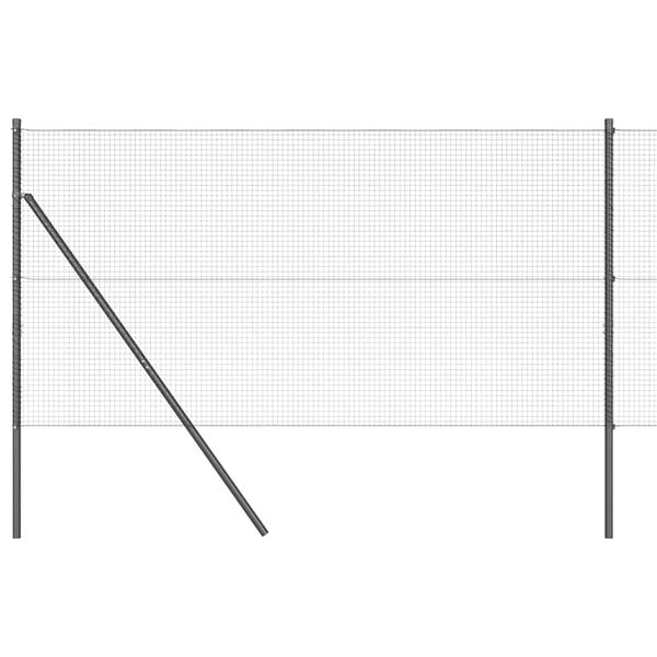 vidaXL Poteau de clôture. Gris 50 x 1,2 m (maille de 19 x 19 mm)