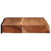 vidaXL &Eacute;tag&egrave;res murales 2 pcs 60x20x3,5 cm bois massif d'acacia