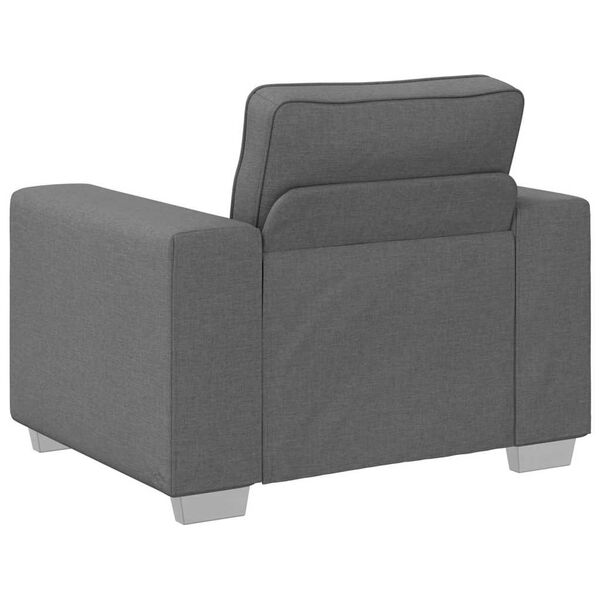 vidaXL Canap&eacute; 59cm Gris fonc&eacute; tissu
