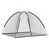 vidaXL Moustiquaire mongole avec portes 220 maille noir 200x180x135 cm