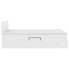 vidaXL Lit avec rangement et matelas Blanc 120 x 190 cm Simili cuir