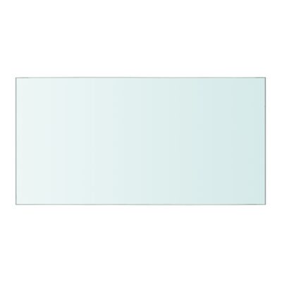 vidaXL Panneau pour étagère Verre transparent 40 x 20 cm