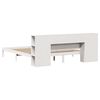 vidaXL Lit bibliothèque sans matelas blanc 180x200 cm bois pin massif